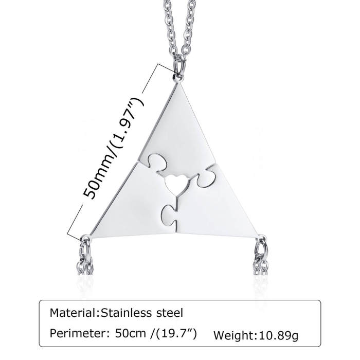 Wholesale Puzzle Stainless Steel Necklace