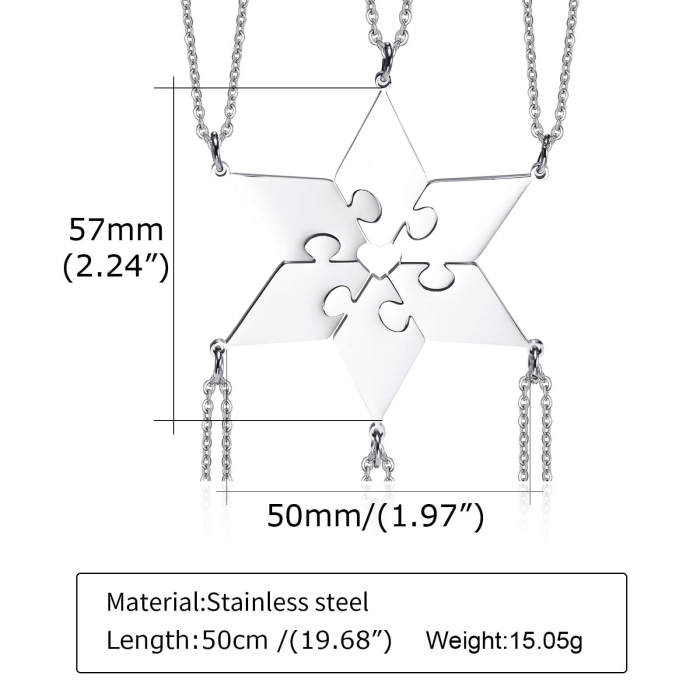 Wholesale Puzzle Stainless Steel Necklace