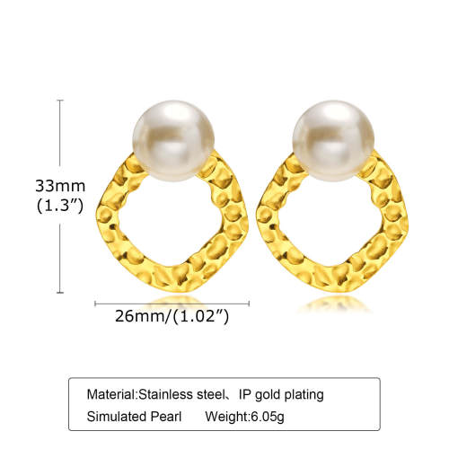 Wholesale Stainless Steel Earring with Pearl