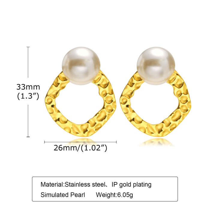 Wholesale Stainless Steel Earring with Pearl