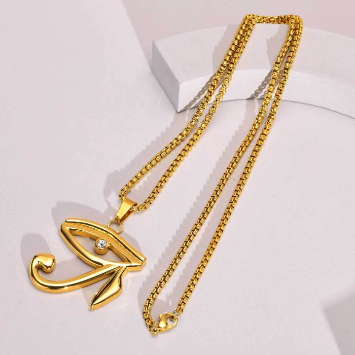 Wholesale Stainless Steel Eye of Horus Pendant