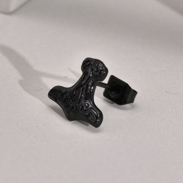 Wholesale Stainless Steel Viking Axe Earrings
