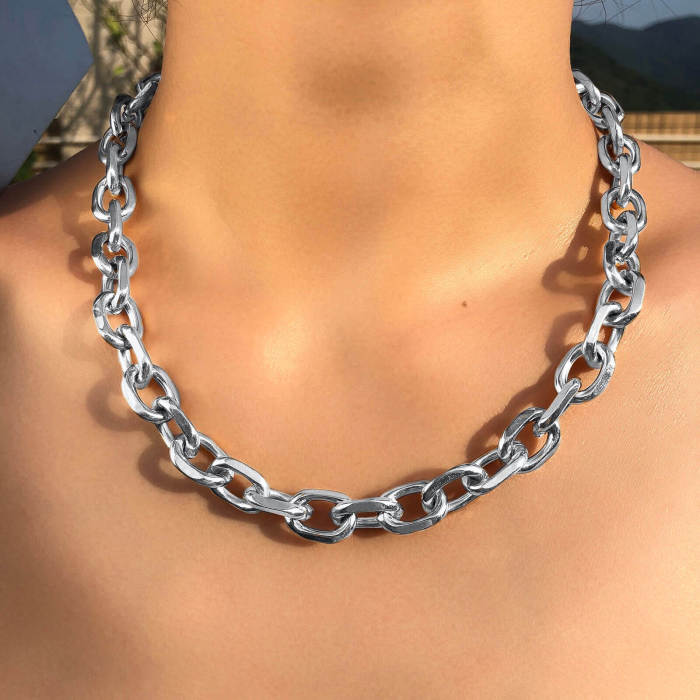 Wholesale Stainless Steel Chunky Necklace
