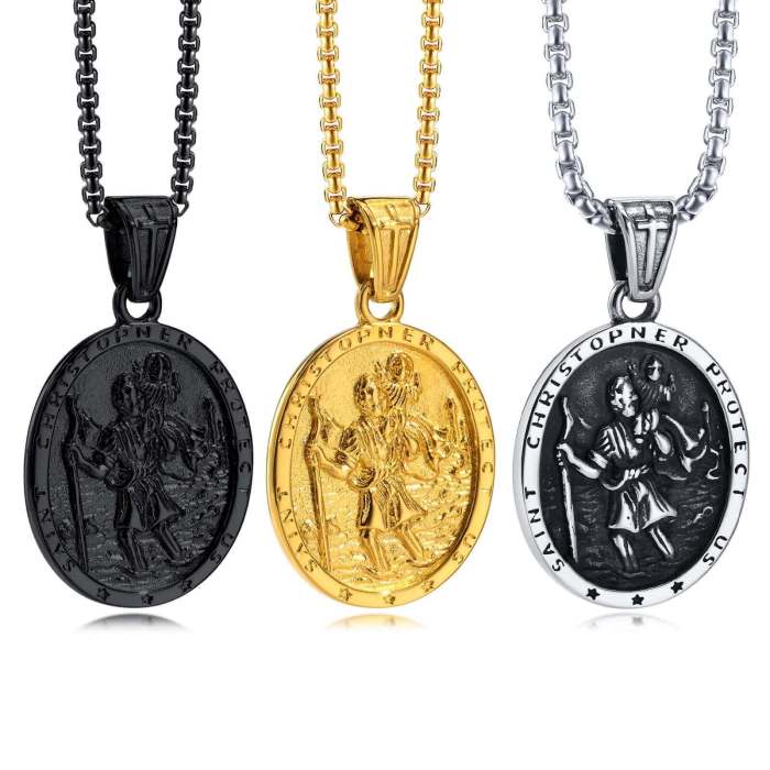 Wholesale Stainless Steel Christopher Pendant
