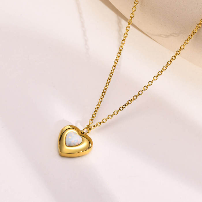 Wholesale Stainless Steel Heart Pendant Necklace