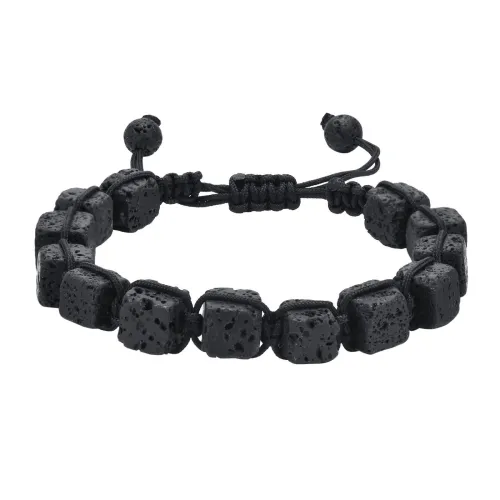 Wholesale Woven Volcanic Stone Bracelet