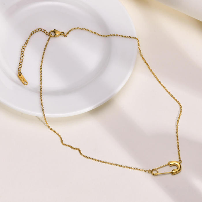 Wholesale Stainless Steel Pin Necklace