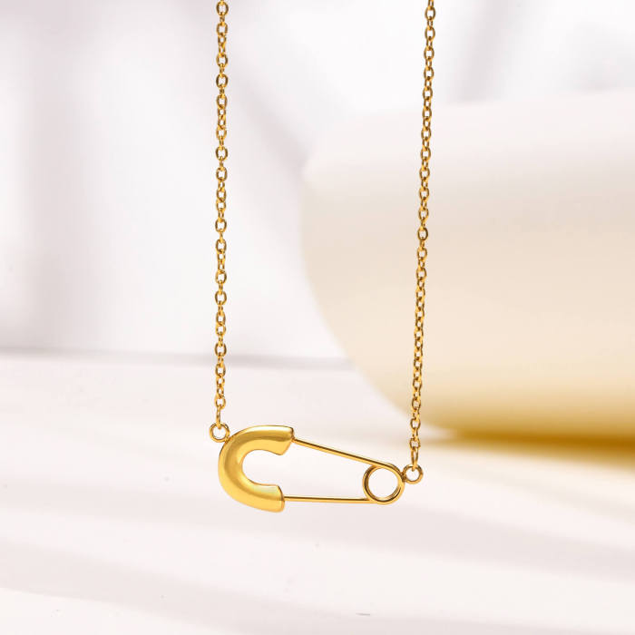 Wholesale Stainless Steel Pin Necklace
