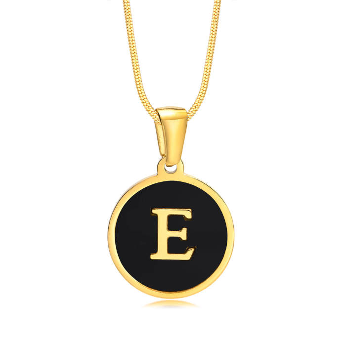 Wholesale Stainless Steel Alphabet Necklace