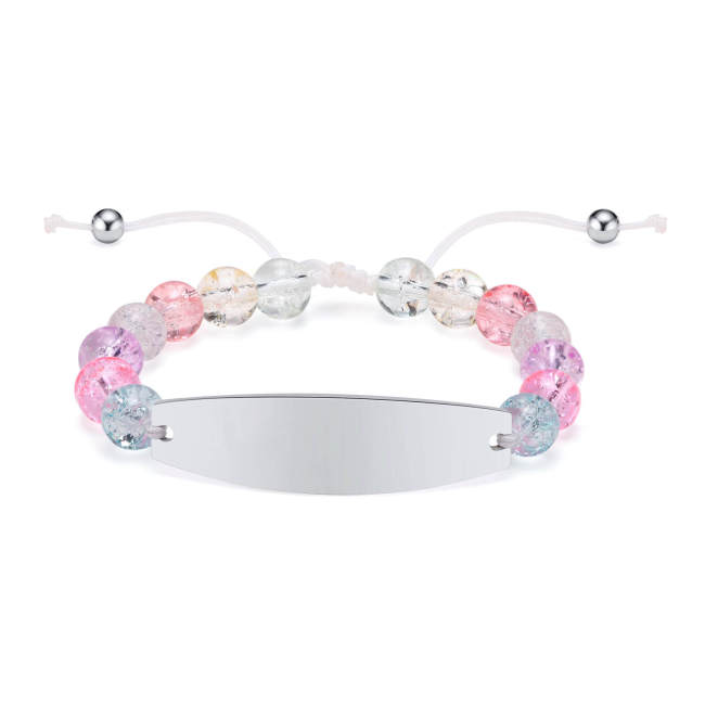 Wholesale Personalized Stainless Steel and Beads Bracelet