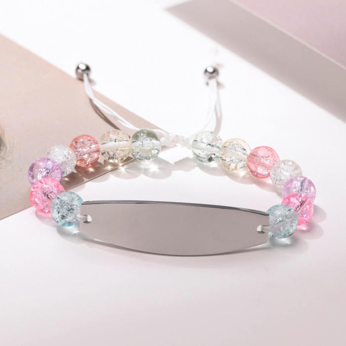 Wholesale Personalized Stainless Steel and Beads Bracelet