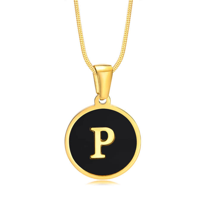 Wholesale Stainless Steel Alphabet Necklace