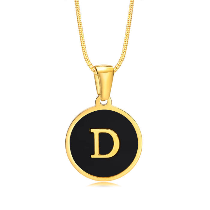 Wholesale Stainless Steel Alphabet Necklace