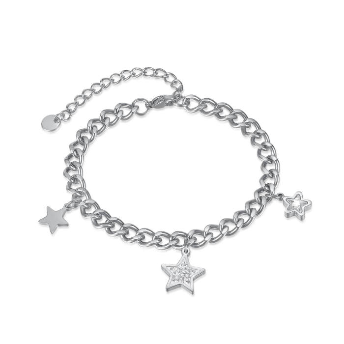 Wholesale Stainless Steel Women Bracelet with Stars