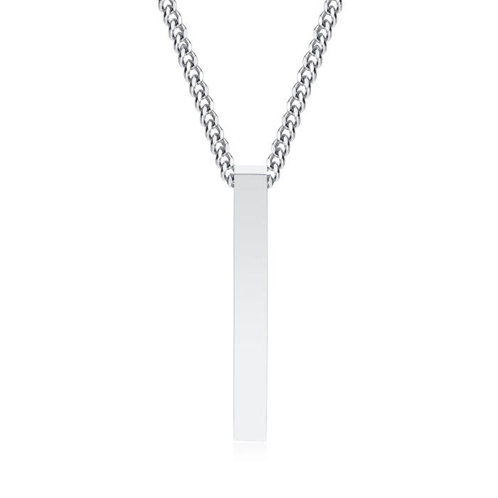 Wholesale Stainless Steel Rectangle Necklace
