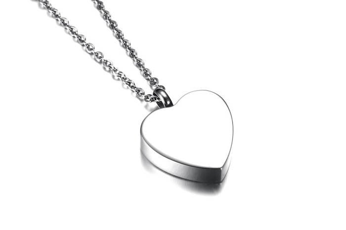 Wholesale Stainless Steel Heart-shaped Urn Pendant