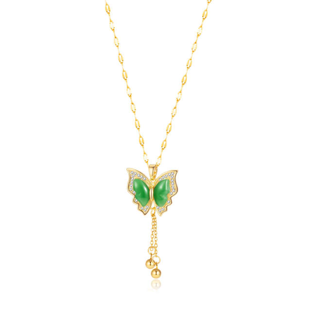 Wholesale Copper Butterfly Pendant Necklace