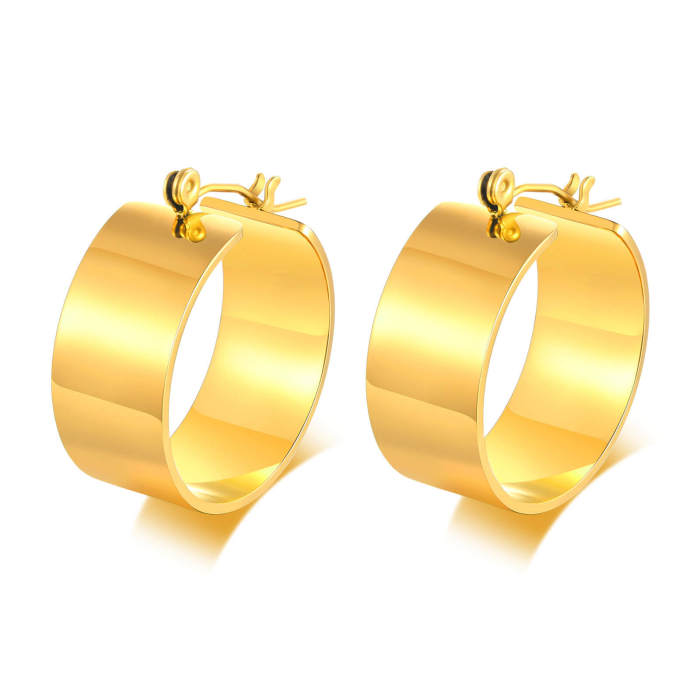 Wholesale Stainless Steel Large Hoop Earrings
