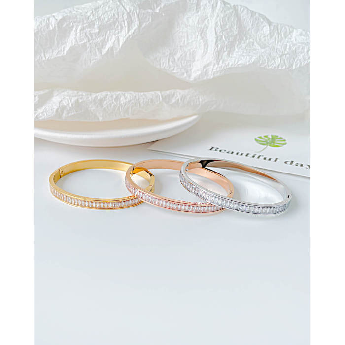 Wholesale Stainless Steel CZ Banlges