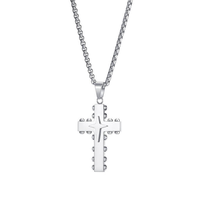Wholesale Mens Cross Pendant Stainless Steel