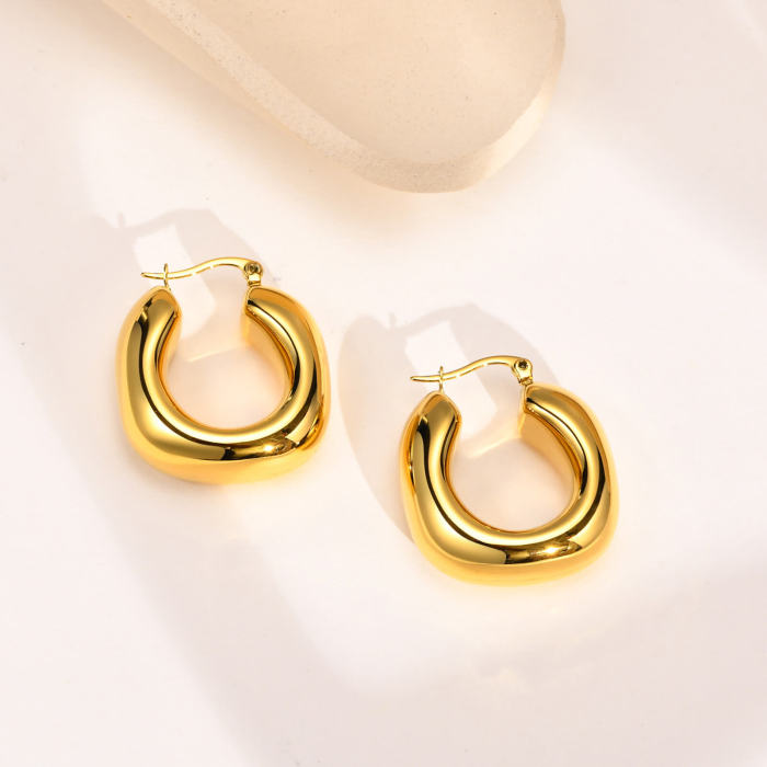 Wholesale Stainless Steel Hollow Earrings