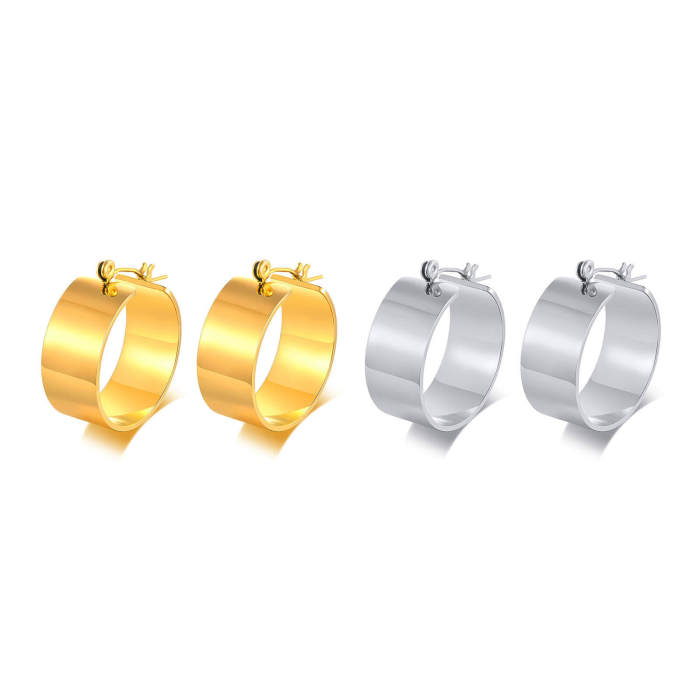 Wholesale Stainless Steel Large Hoop Earrings