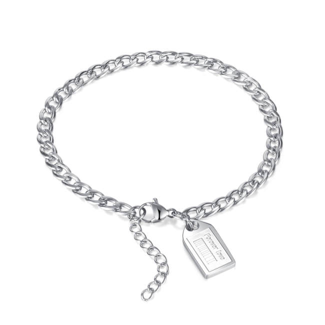 Wholesale Forever Love Steel Couple Bracelet