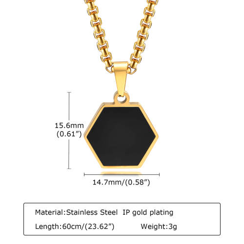 Wholesale Stainless Steel Hexagonal Pendant
