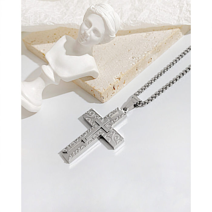 Wholesale Stainless Steel Cross Pendant for Men