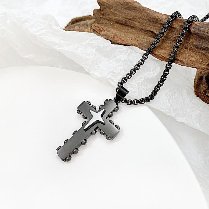 Wholesale Mens Cross Pendant Stainless Steel