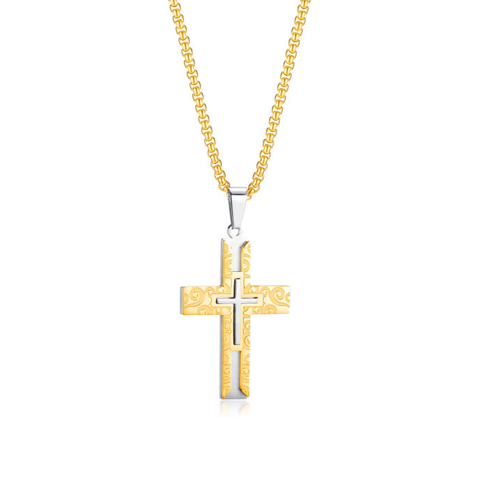 Wholesale Stainless Steel Cross Pendant for Men