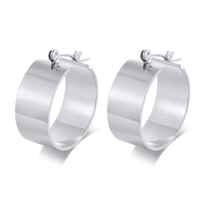 Wholesale Stainless Steel Large Hoop Earrings