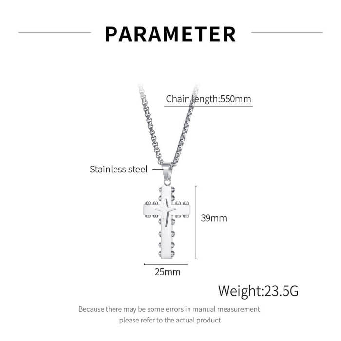 Wholesale Mens Cross Pendant Stainless Steel