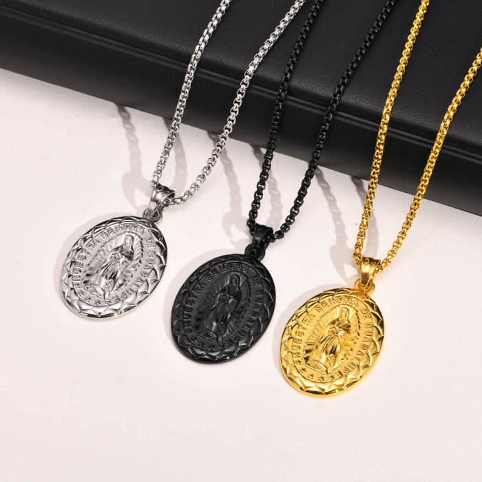Wholesale Stainless Steel Female Oval Pendant