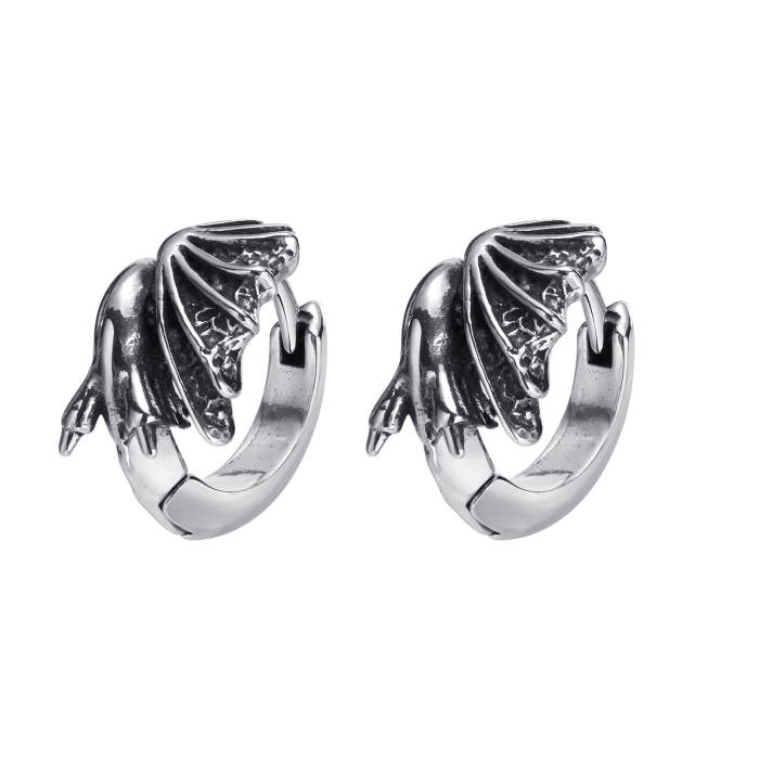 Wholesale Stainless Steel Flying Dragon Earring
