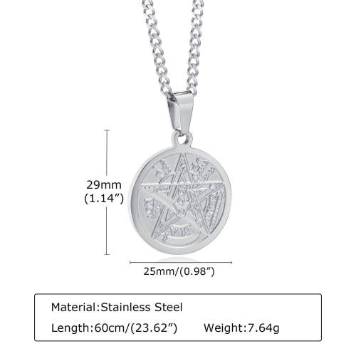 Wholesale Stainless Steel Solomon Pentagram Pendant
