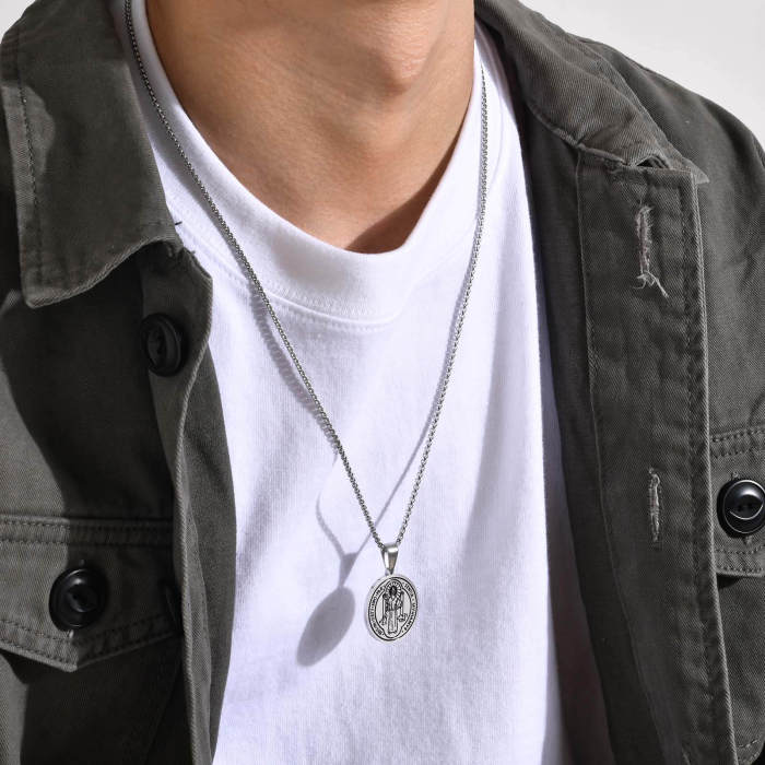 Wholesale Stainless Steel Saint Benedict Pendant