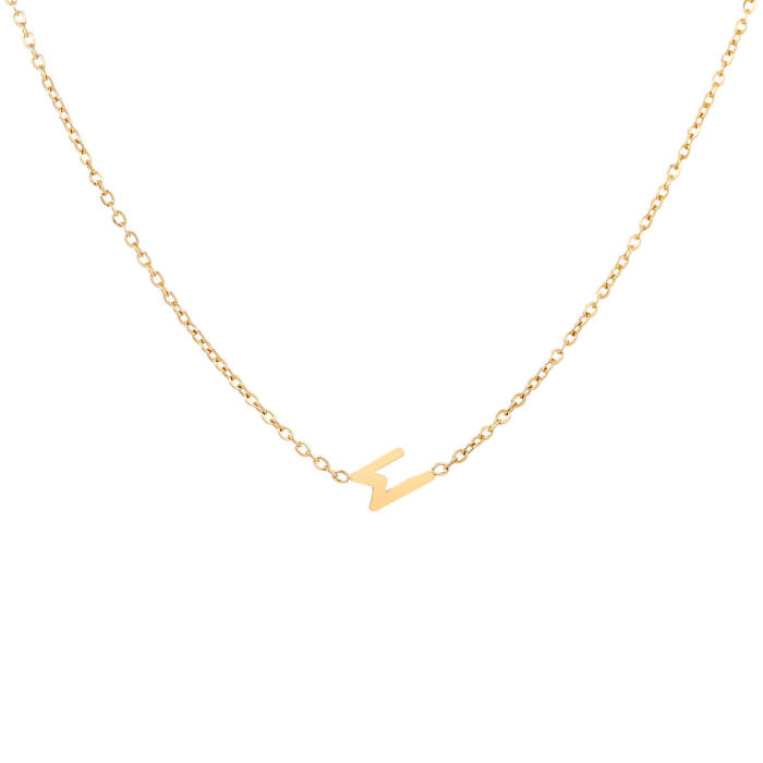 Wholesale Stainless Steel M Necklace