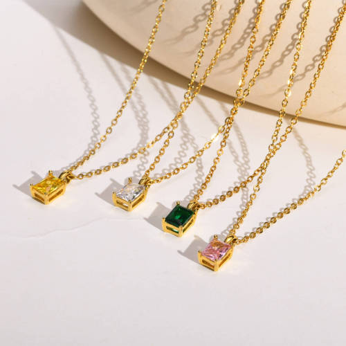 Wholesale Stainless Steel Zircon Pendant