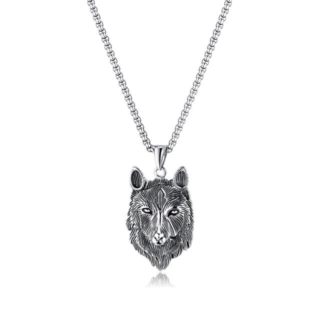 Wholesale Stainless Steel Wolf Head Pendant