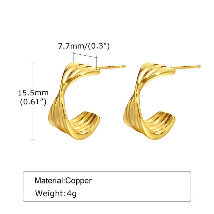 Wholesale Copper Women Stud Earring