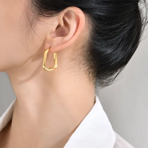 Wholeale Stainless Steel Möbius Earrings