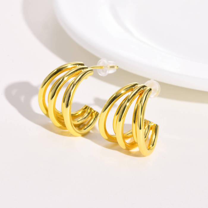 Wholesale Brass Gold Earrings for Women