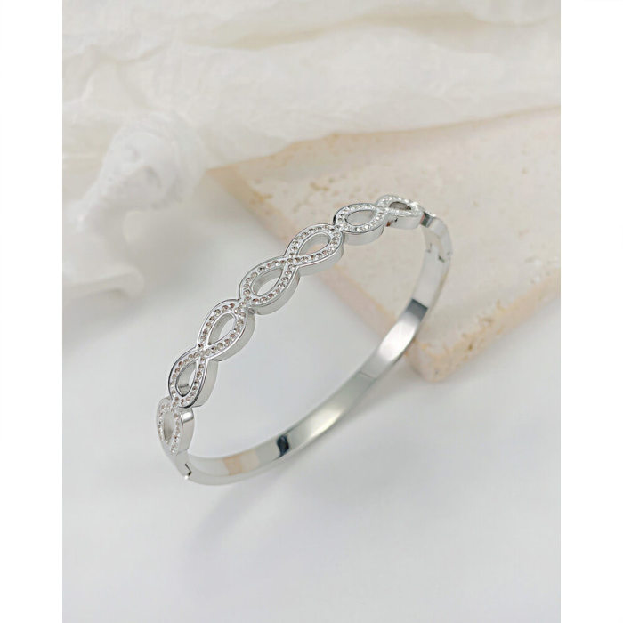 Wholesale Stainless Steel Infinity 8 Bracelet