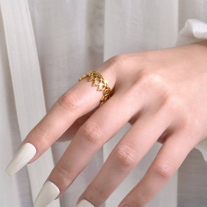 Wholesale Stainless Steel Crown Ring