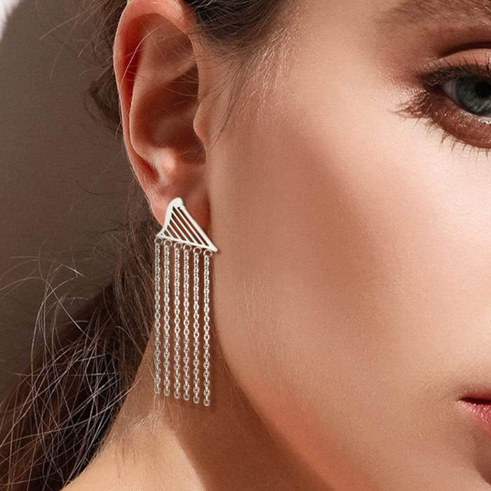 Wholesale Stainless Steel Tassel Earrings