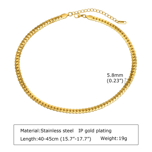 Wholesale Stainless Steel Women NK Chain Necklace