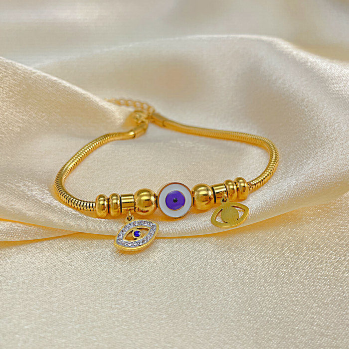 Wholesale Stainless Steel Devil's Eye Bracelet