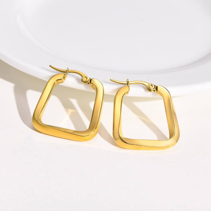 Wholeale Stainless Steel Möbius Earrings