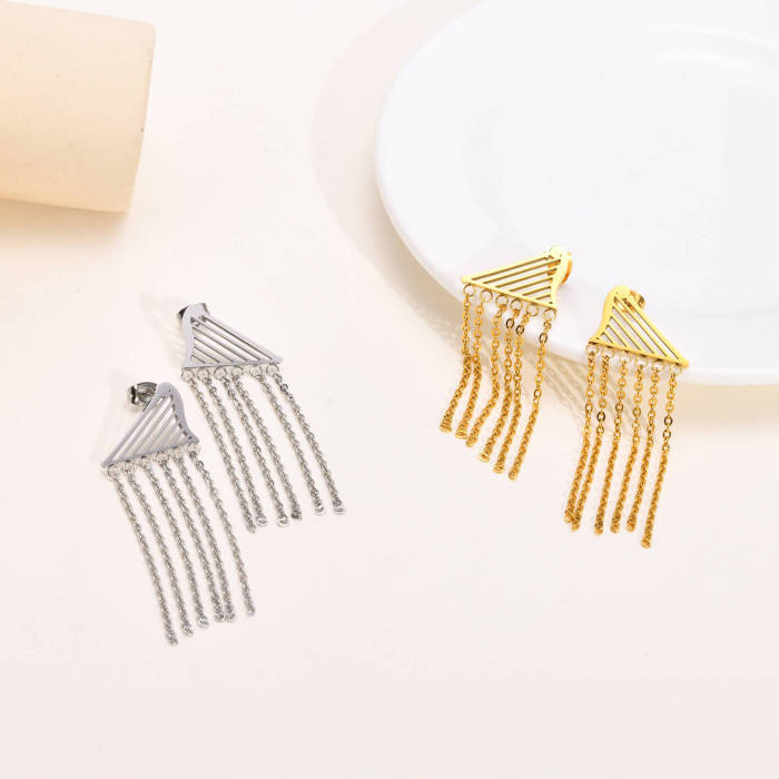 Wholesale Stainless Steel Tassel Earrings
